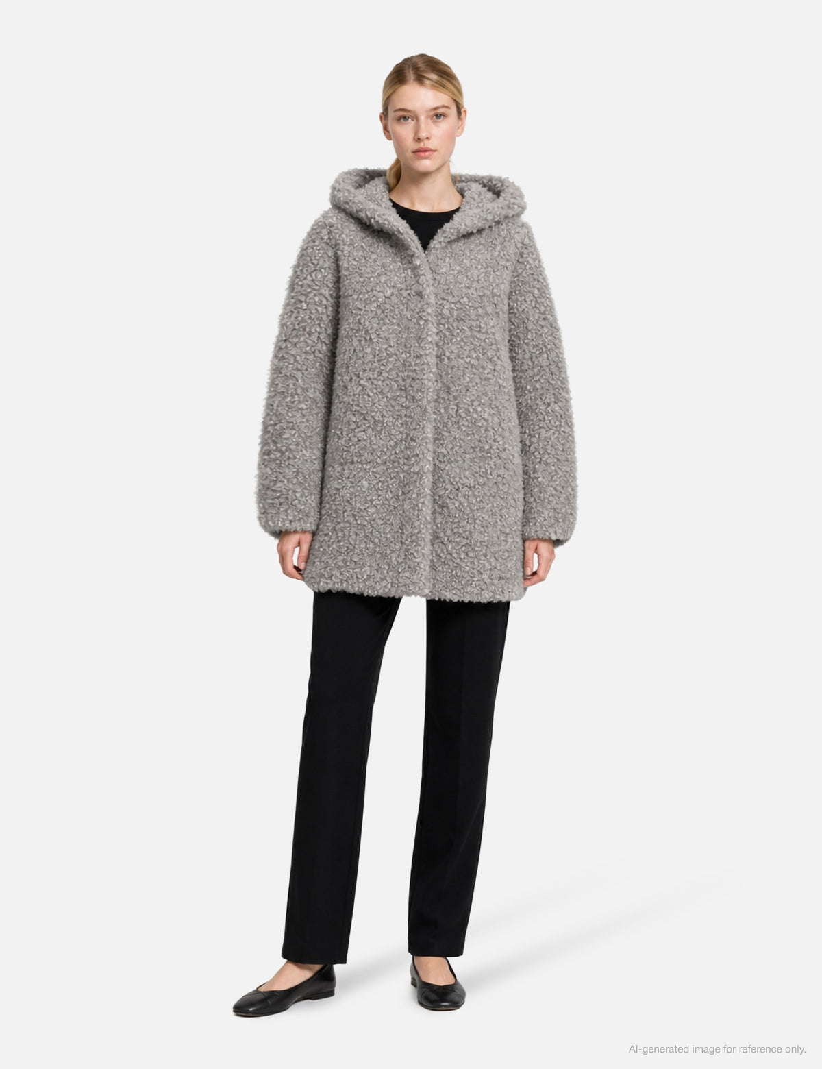 Anggae 【本物保証】 パーカー ストリート系 レディース Eco Shearling Hooded