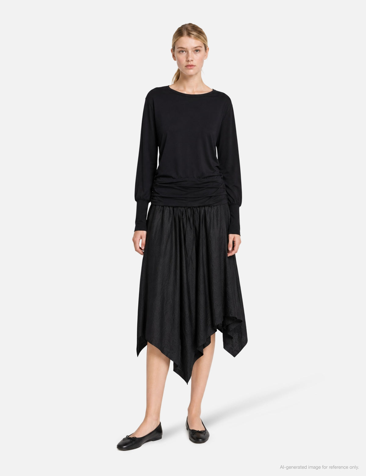 Anggae 【本物保証】 Tシャツ ストリート系 レディース Draped Belt T-Shirt