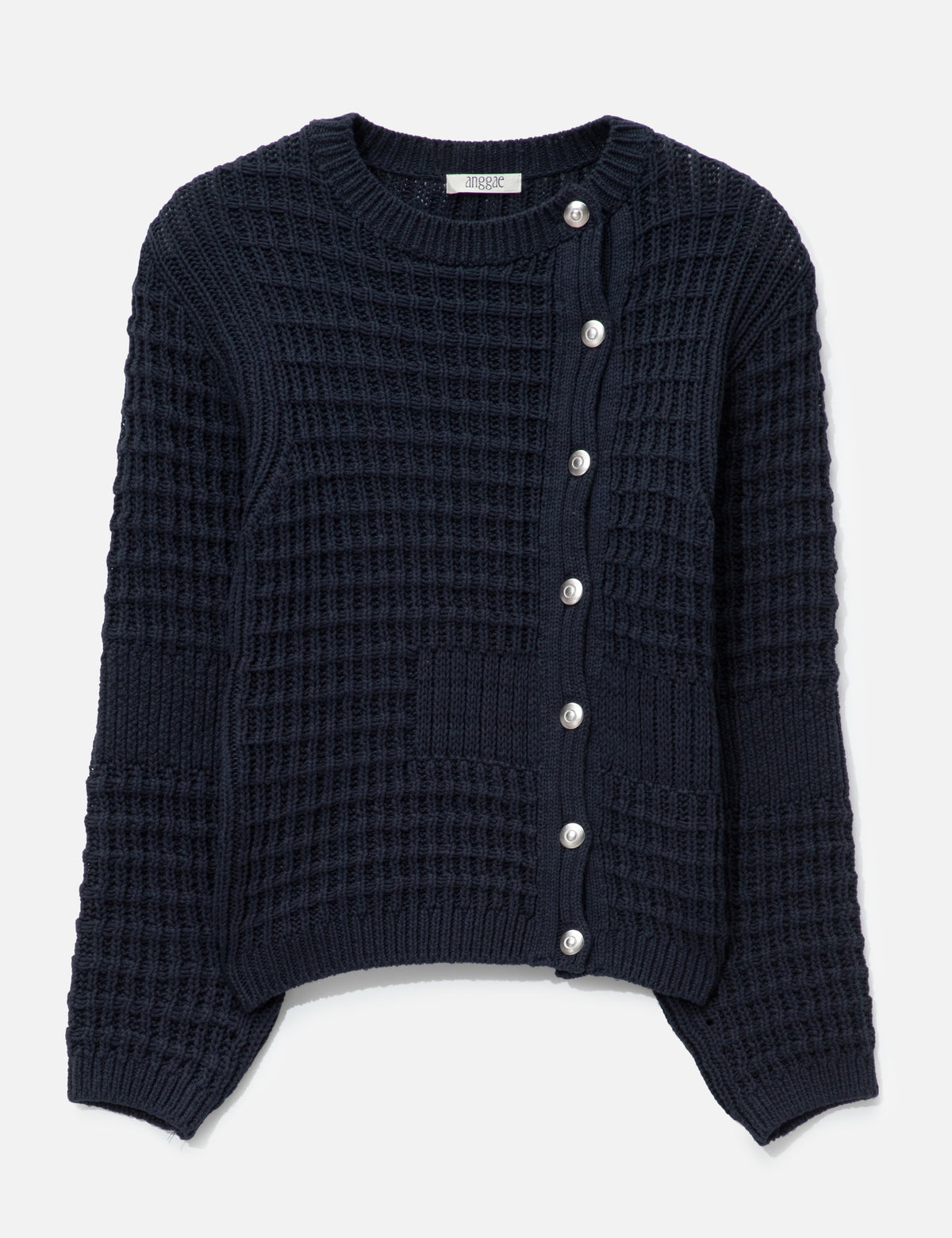 Anggae anggae 【本物保証】 カーディガン ストリート系 レディース Waffle Cardigan