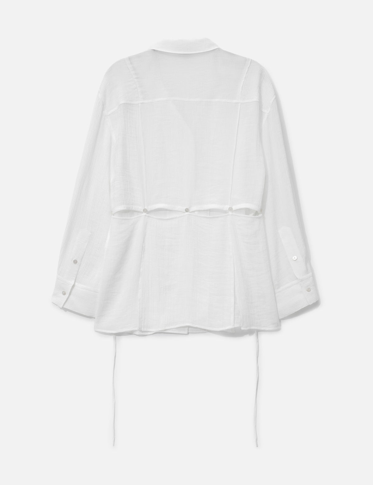 Anggae anggae 【本物保証】 シャツ ストリート系 レディース Multi-Way Apron Long Shirts