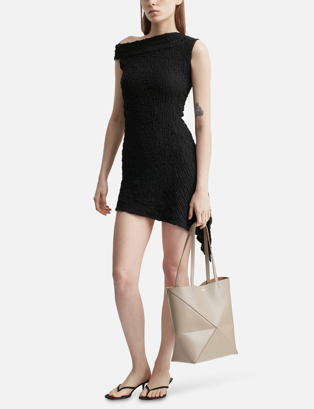 Anggae anggae 【本物保証】 ワンピース ストリート系 レディース Unbalanced Mini Dress