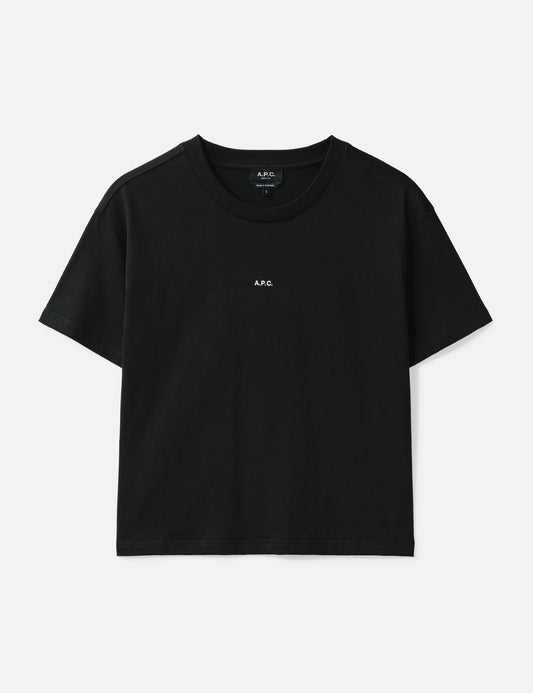 Apc アーペーセー 【本物保証】 Tシャツ ストリート系 レディース BOXY MICRO LOGO T-SHIRT
