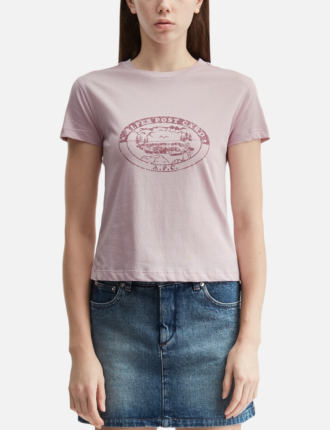 Apc アーペーセー 【本物保証】 Tシャツ ストリート系 レディース Vintage Camping Logo T-Shirt