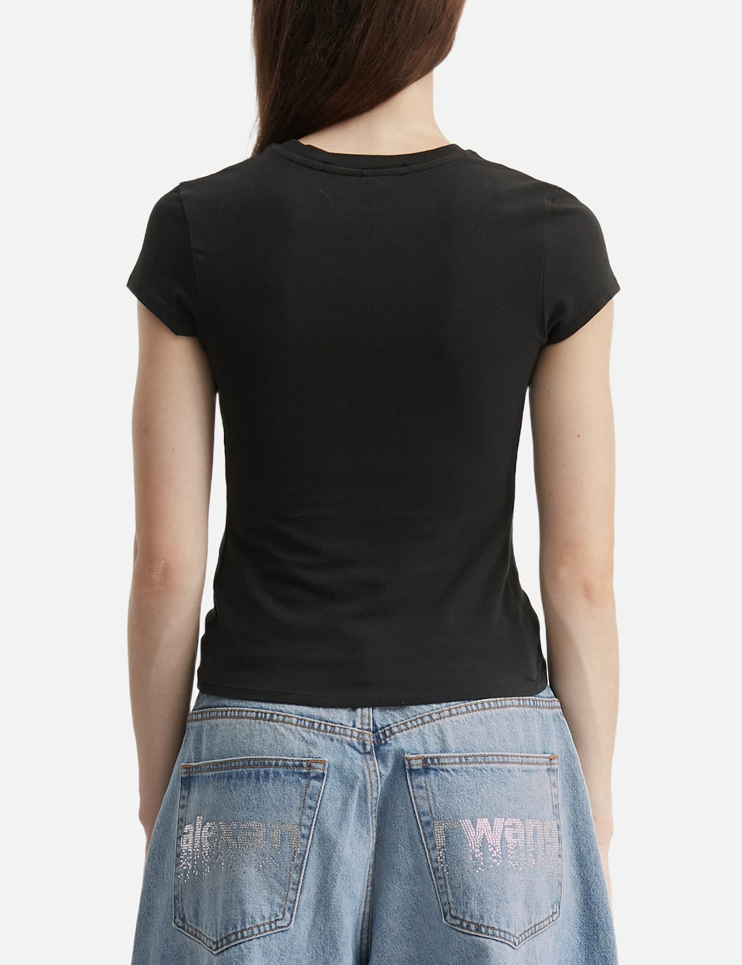 Alexander Wang アレキサンダーワン 【本物保証】 Tシャツ ストリート系 レディース Logo Print Fitted Tee
