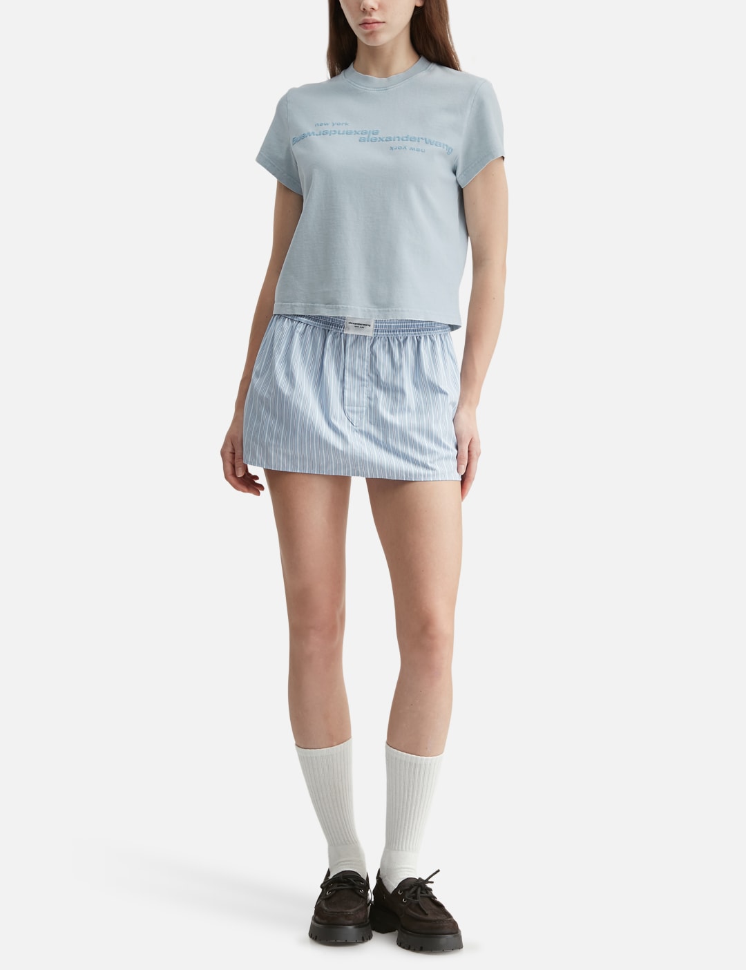 Alexander Wang アレキサンダーワン 【本物保証】 Tシャツ ストリート系 レディース Mirrored Logo T-Shirt