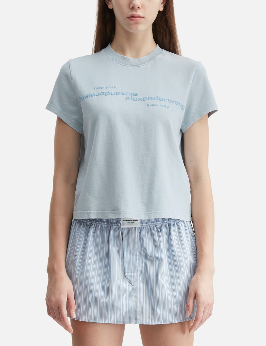 Alexander Wang アレキサンダーワン 【本物保証】 Tシャツ ストリート系 レディース Mirrored Logo T-Shirt