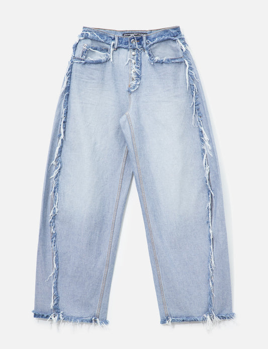 Alexander Wang アレキサンダーワン 【本物保証】 デニムパンツ ストリート系 レディース Mid-Rise Inverted Blow Up Jean With Embossed Logo