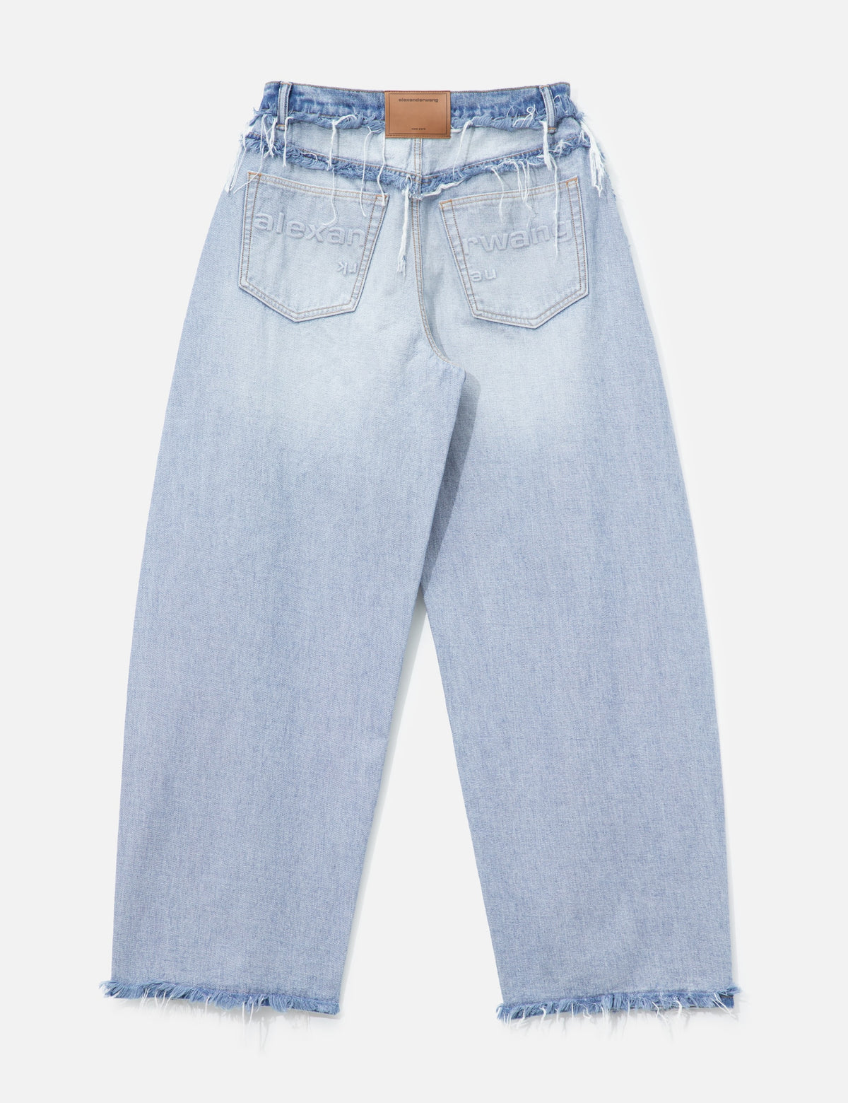 Alexander Wang アレキサンダーワン 【本物保証】 デニムパンツ ストリート系 レディース Mid-Rise Inverted Blow Up Jean With Embossed Logo