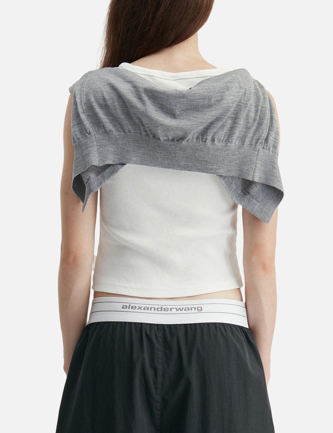 Alexander Wang アレキサンダーワン 【本物保証】 ニット ストリート系 レディース Layered Tank With Tie-Front Sweater Detail