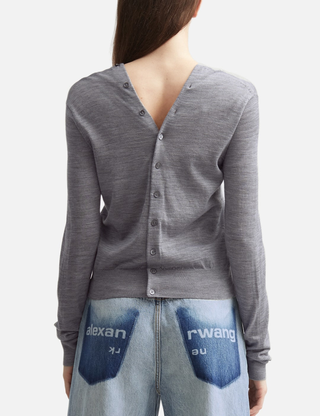 Alexander Wang アレキサンダーワン 【本物保証】 カーディガン ストリート系 レディース Button-Front Long Sleeve Cardigan