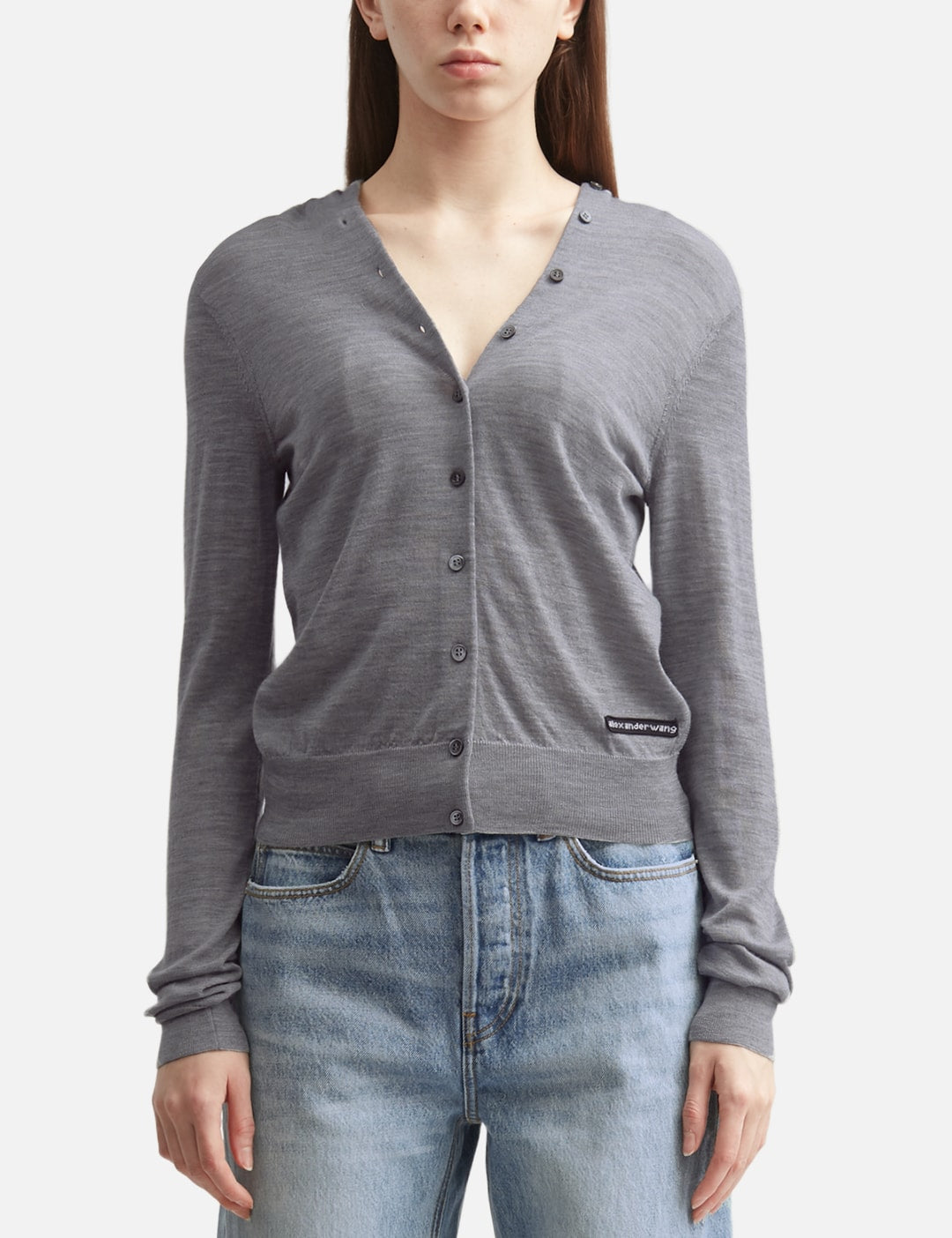 Alexander Wang アレキサンダーワン 【本物保証】 カーディガン ストリート系 レディース Button-Front Long Sleeve Cardigan