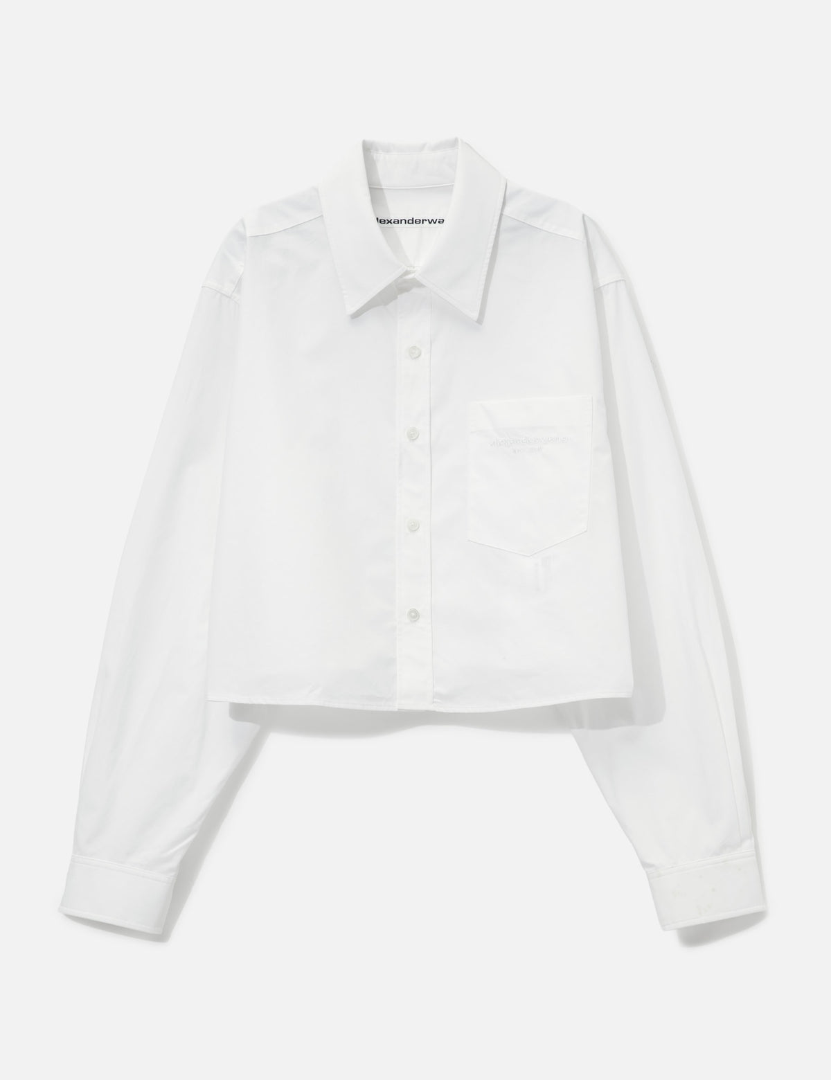 Alexander Wang アレキサンダーワン 【本物保証】 シャツ ストリート系 レディース Embroidered Logo Cropped Shirt