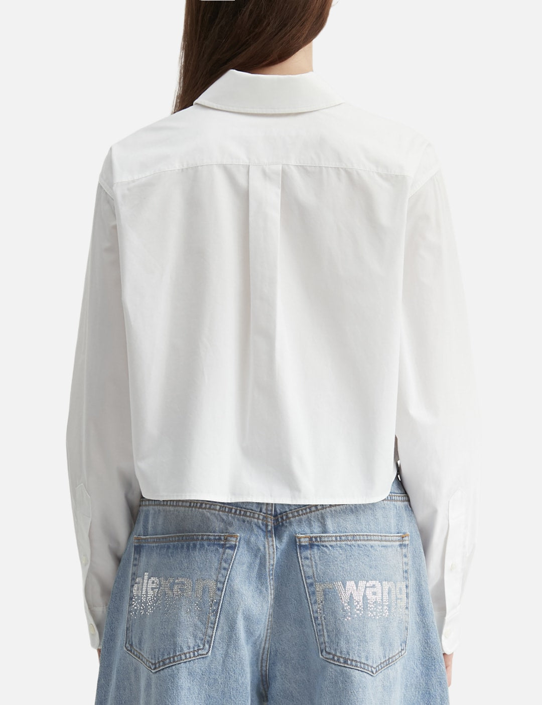 Alexander Wang アレキサンダーワン 【本物保証】 シャツ ストリート系 レディース Embroidered Logo Cropped Shirt