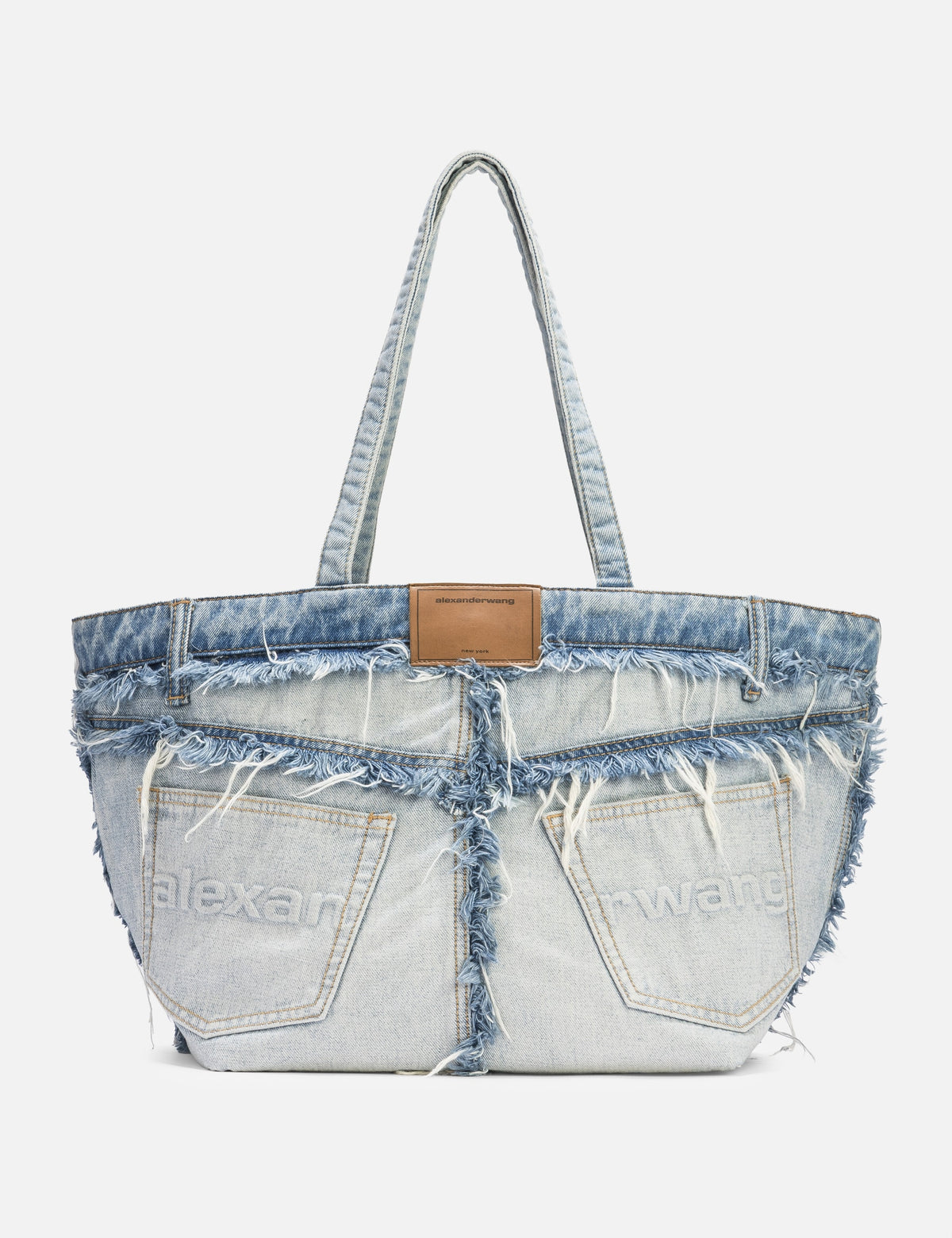 Alexander Wang アレキサンダーワン 【本物保証】 バッグ ストリート系 レディース Punch Denim Fray Tote