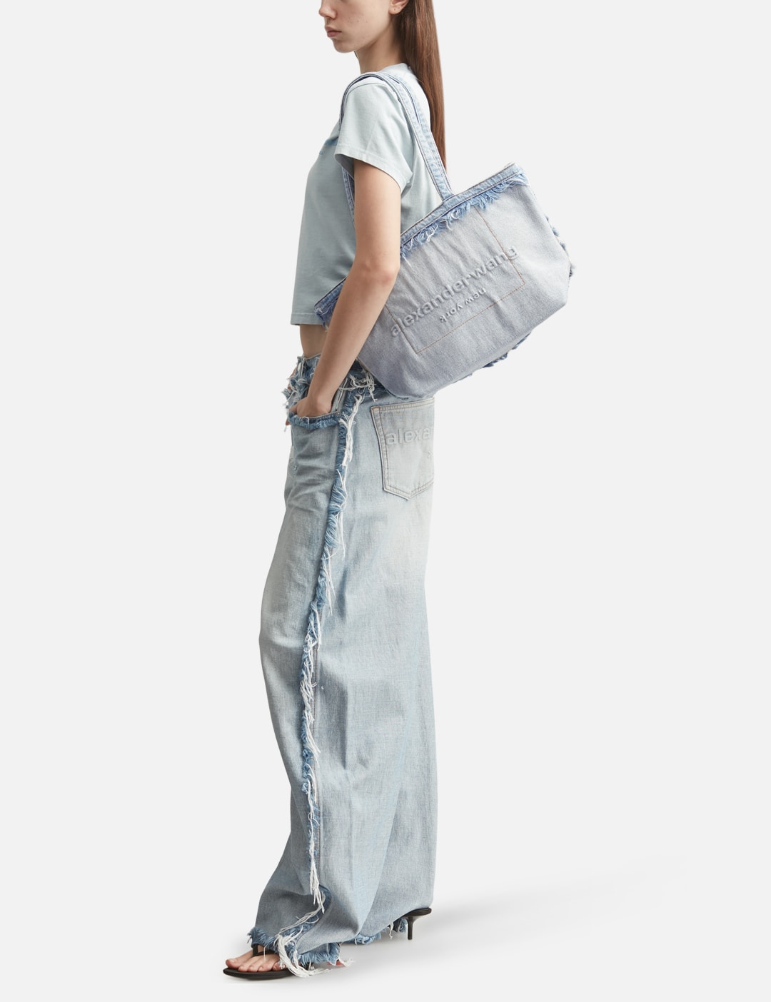 Alexander Wang アレキサンダーワン 【本物保証】 バッグ ストリート系 レディース Punch Medium Fray Tote