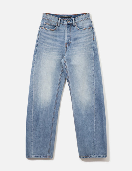 Alexander Wang アレキサンダーワン 【本物保証】 デニムパンツ ストリート系 レディース Float Mid-Rise Relaxed Jean With Logo Shadow Pocket