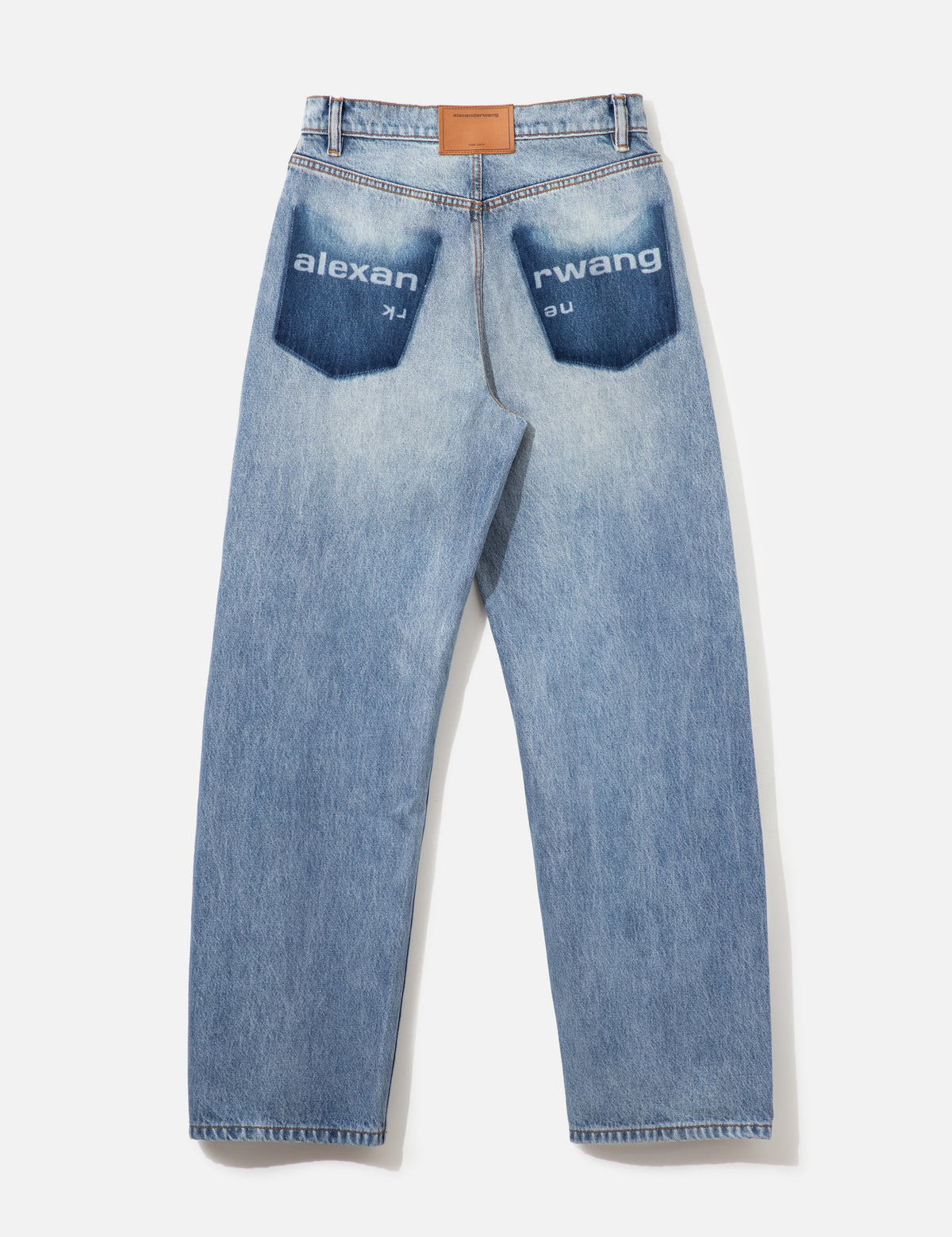Alexander Wang アレキサンダーワン 【本物保証】 デニムパンツ ストリート系 レディース Float Mid-Rise Relaxed Jean With Logo Shadow Pocket