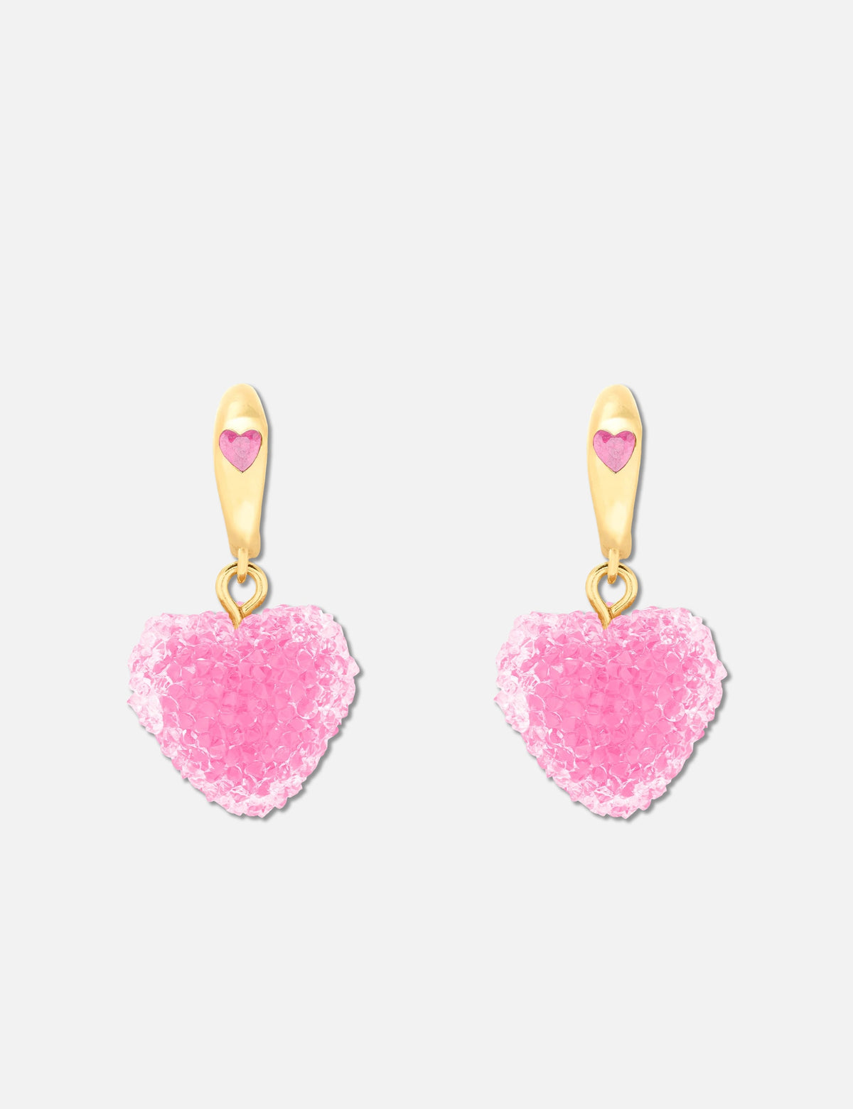 Crystal Haze クリスタル ヘイズ 【本物保証】 アクセサリー ストリート系 レディース Mini Jelly Heart Hoops