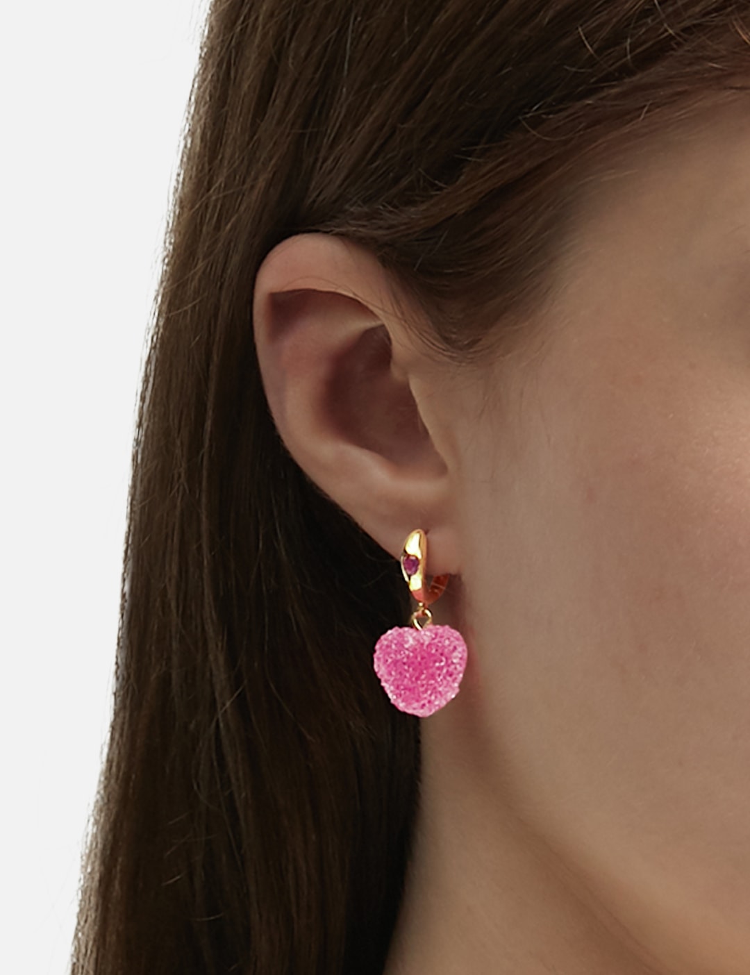 Crystal Haze クリスタル ヘイズ 【本物保証】 アクセサリー ストリート系 レディース Mini Jelly Heart Hoops