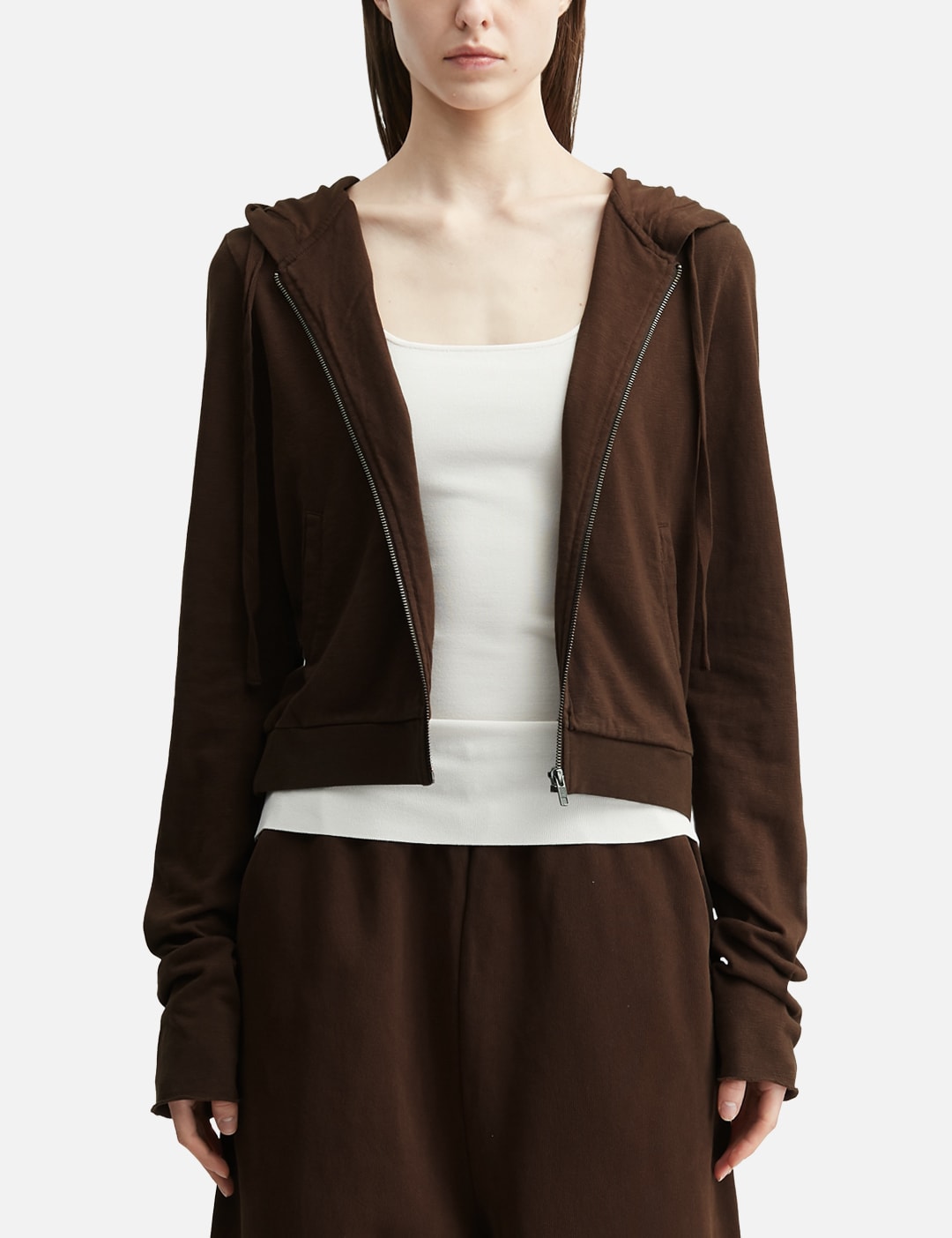 Entire Studios エンタイアスタジオ 【本物保証】 パーカー・スウェット ストリート系 レディース Lightweight Cropped Zip Up