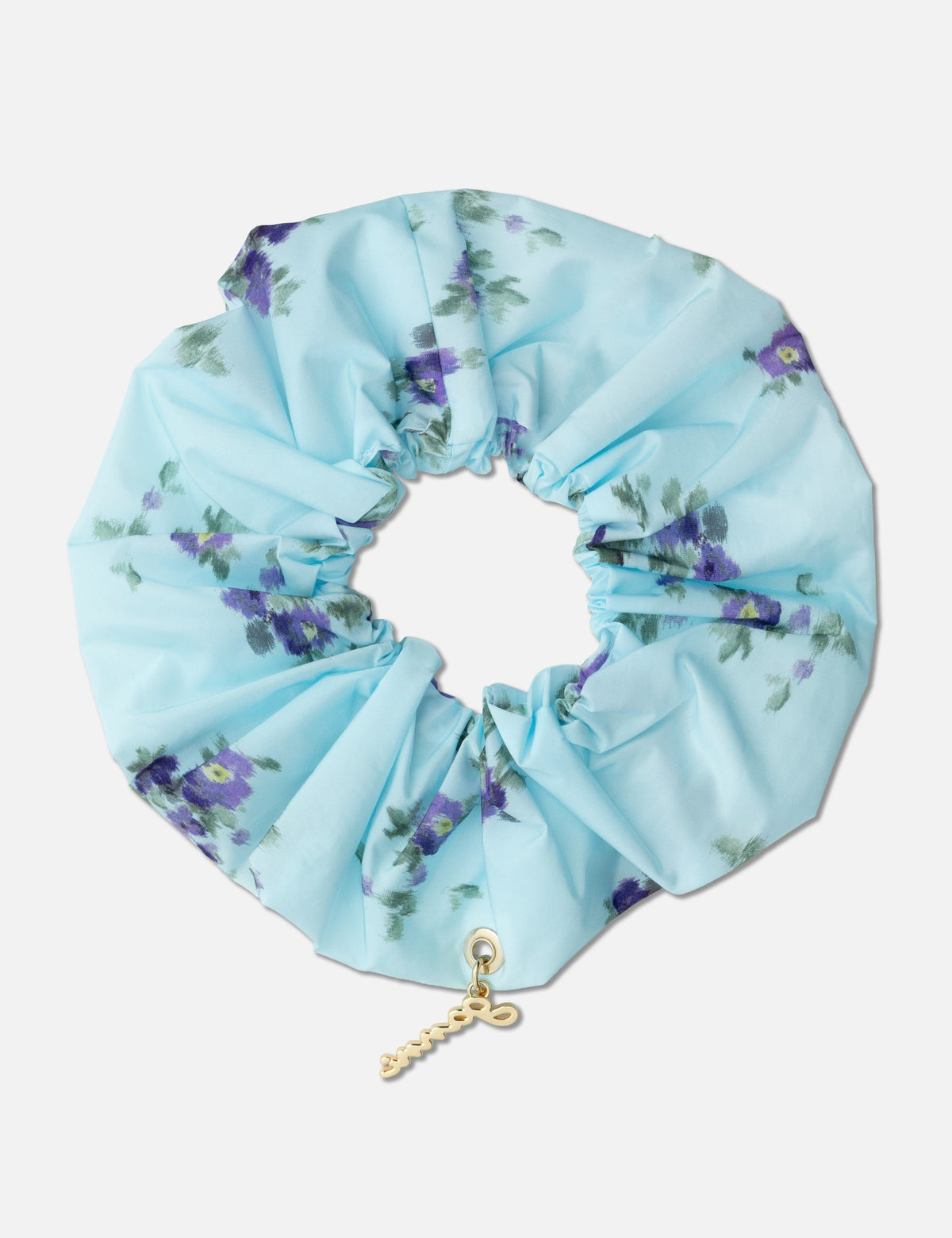 Ganni ガニー 【本物保証】 アクセサリー ストリート系 レディース SCRUNCHIE PRINTED BLUE