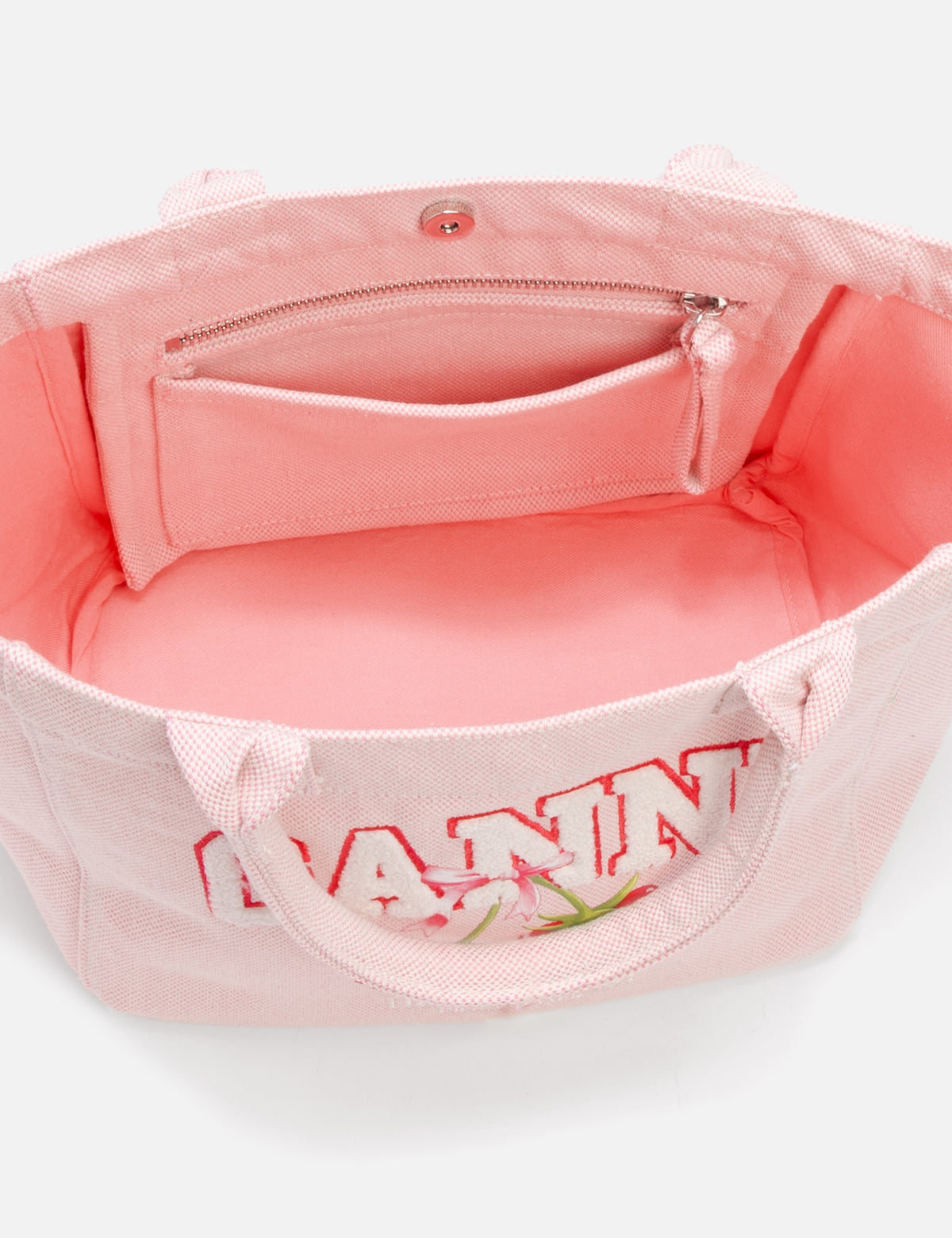 Ganni ガニー 【本物保証】 バッグ ストリート系 レディース Small Easy Shopper Raspberry Print