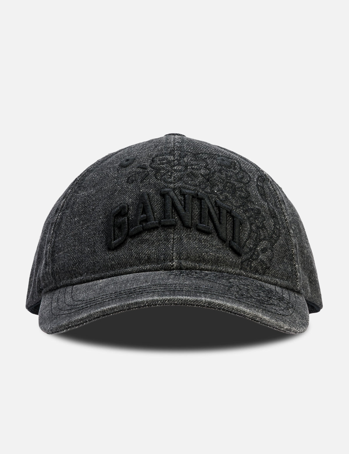 Ganni ガニー 【本物保証】 キャップ ストリート系 レディース Washed Embroidery Denim Cap