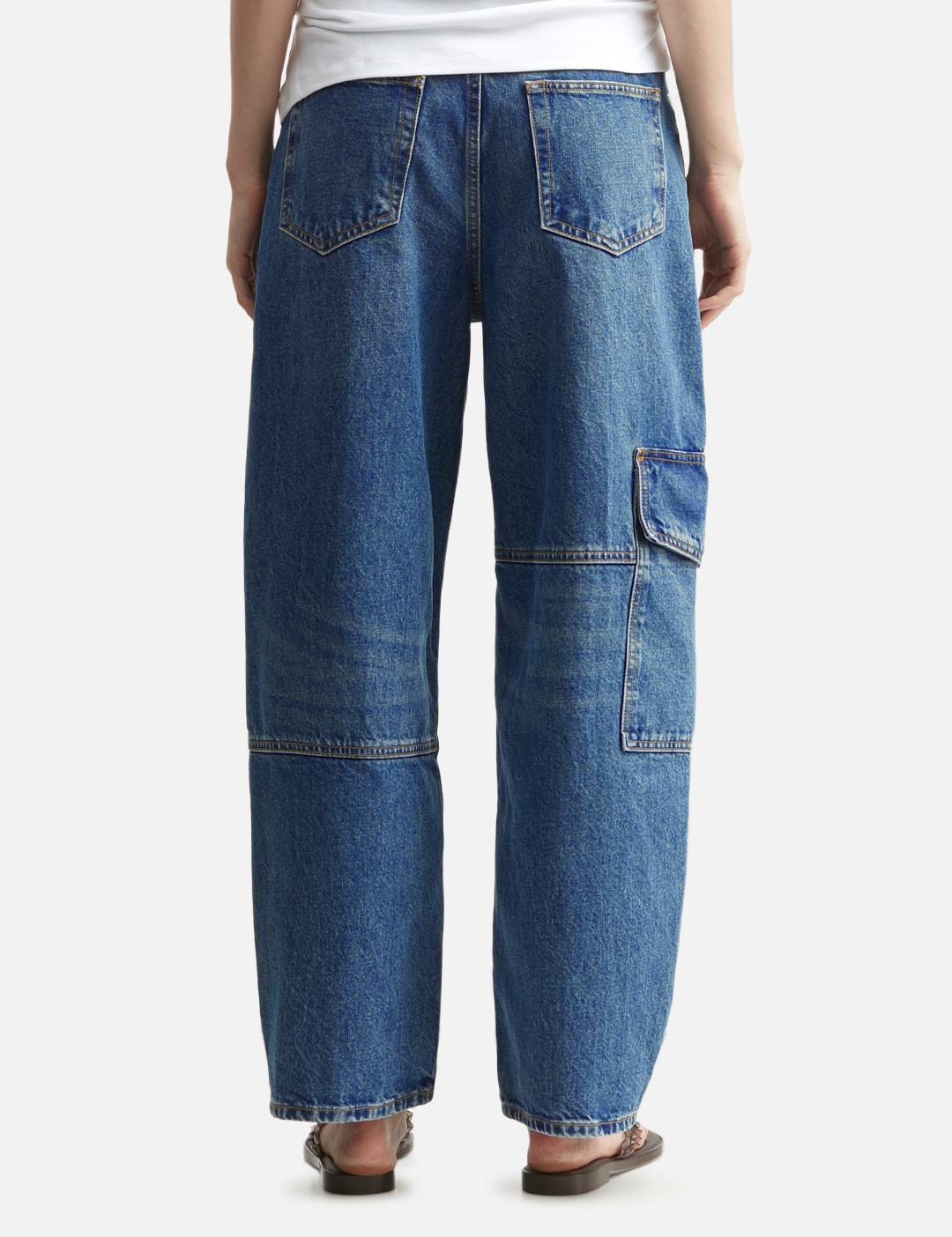 Ganni ガニー 【本物保証】 デニムパンツ ストリート系 レディース Audri Lace Jeans In Rigid Denim