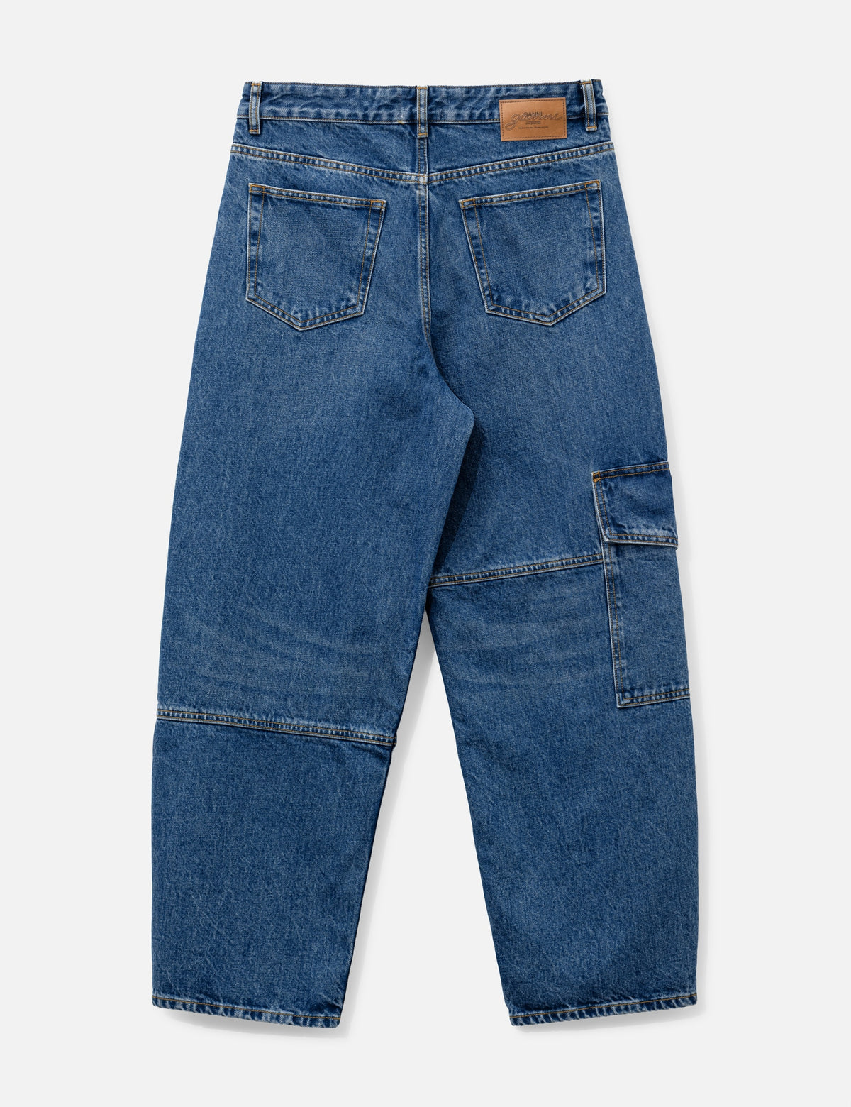 Ganni ガニー 【本物保証】 デニムパンツ ストリート系 レディース Audri Lace Jeans In Rigid Denim