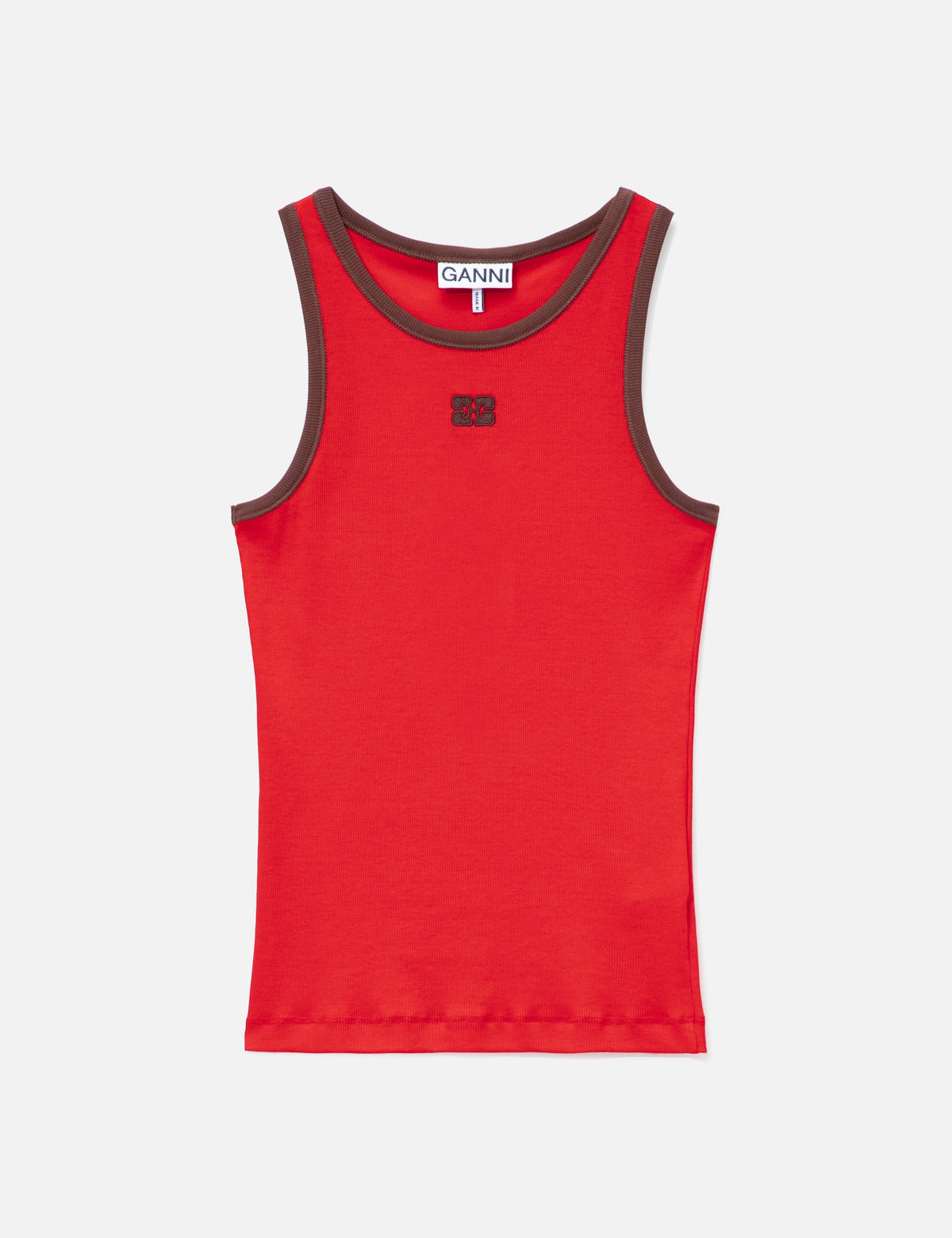 Ganni ガニー 【本物保証】 タンクトップ ストリート系 レディース Tank Top In Red
