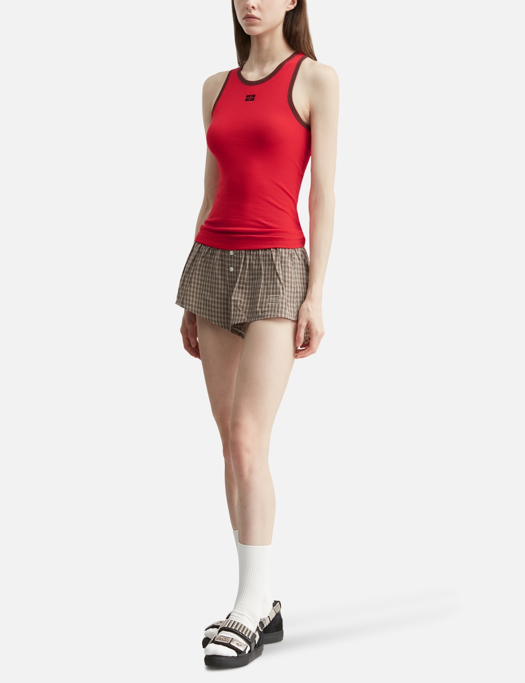 Ganni ガニー 【本物保証】 タンクトップ ストリート系 レディース Tank Top In Red