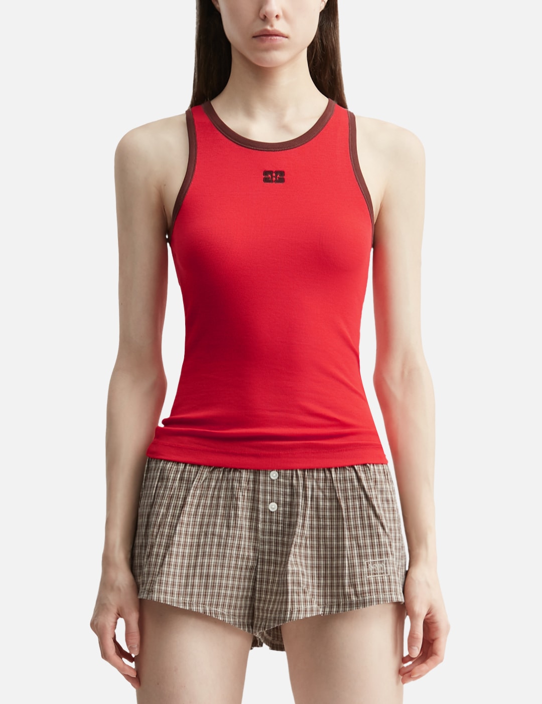 Ganni ガニー 【本物保証】 タンクトップ ストリート系 レディース Tank Top In Red