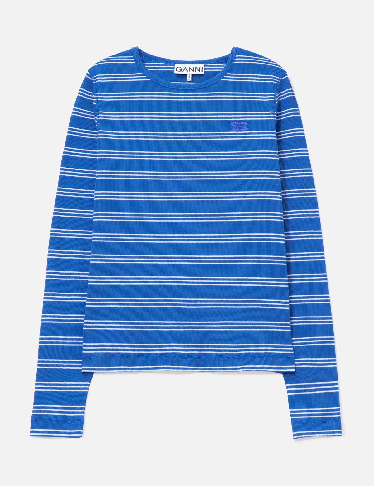 Ganni ガニー 【本物保証】 Tシャツ ストリート系 レディース Long-Sleeve Top With Stripes