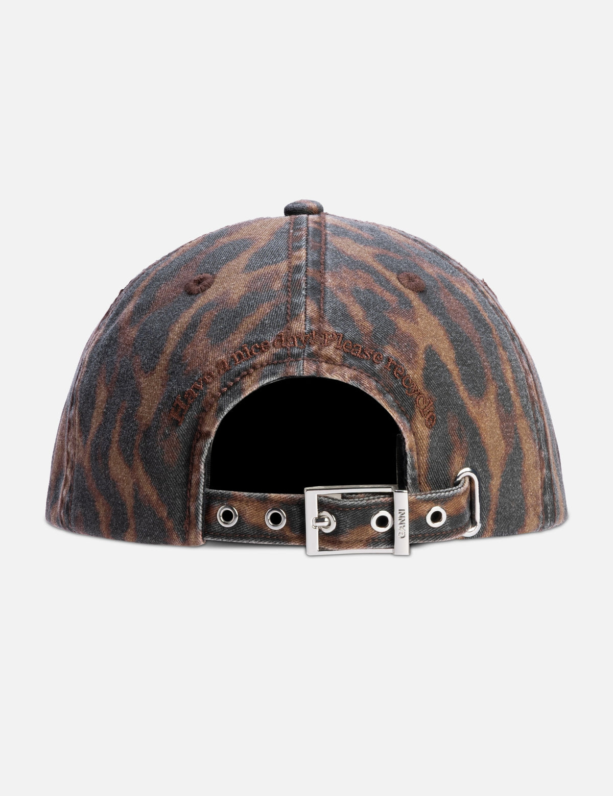 Ganni ガニー 【本物保証】 キャップ ストリート系 レディース Cap In Ocelot Leopard