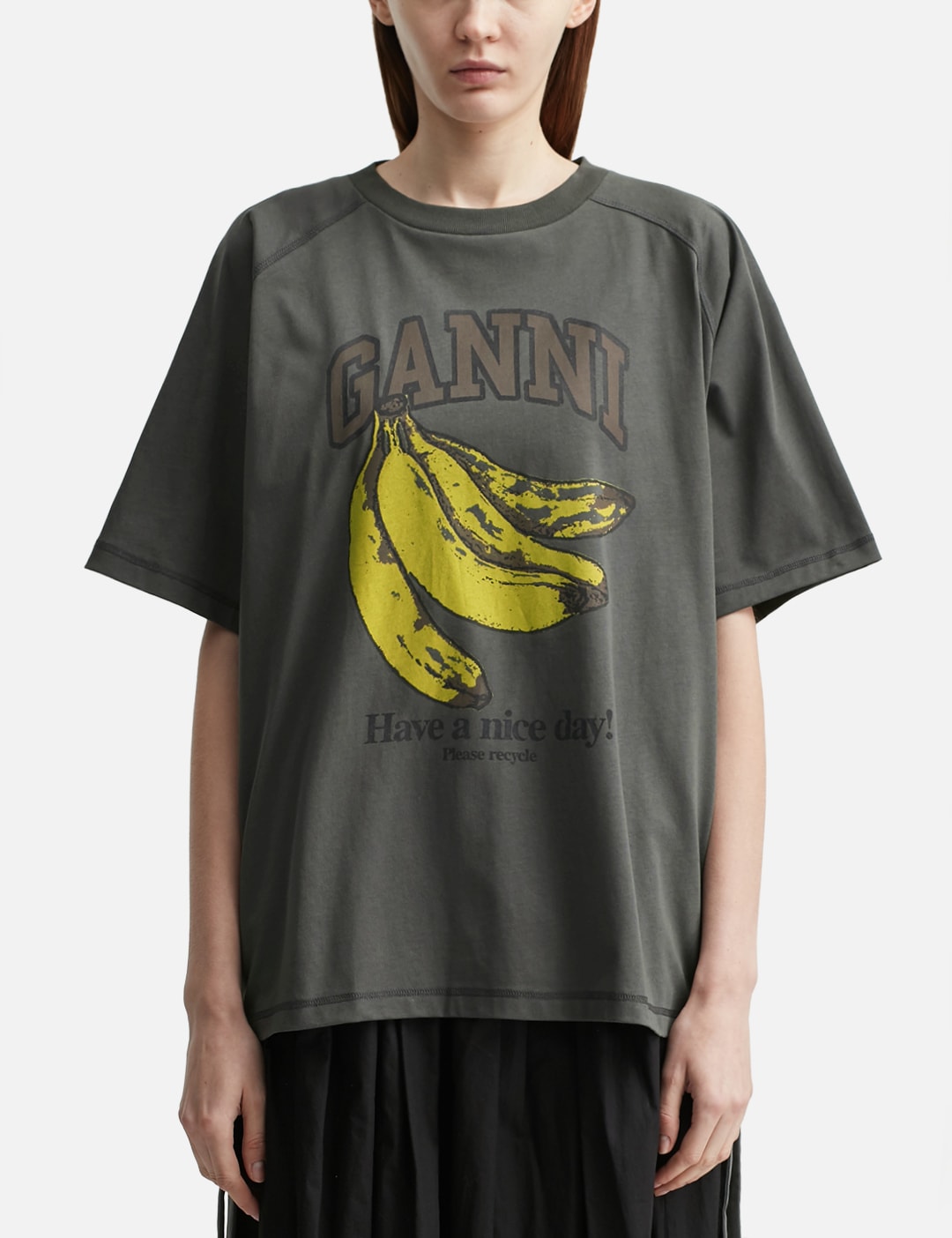 Ganni ガニー 【本物保証】 Tシャツ ストリート系 レディース Banana T-Shirt