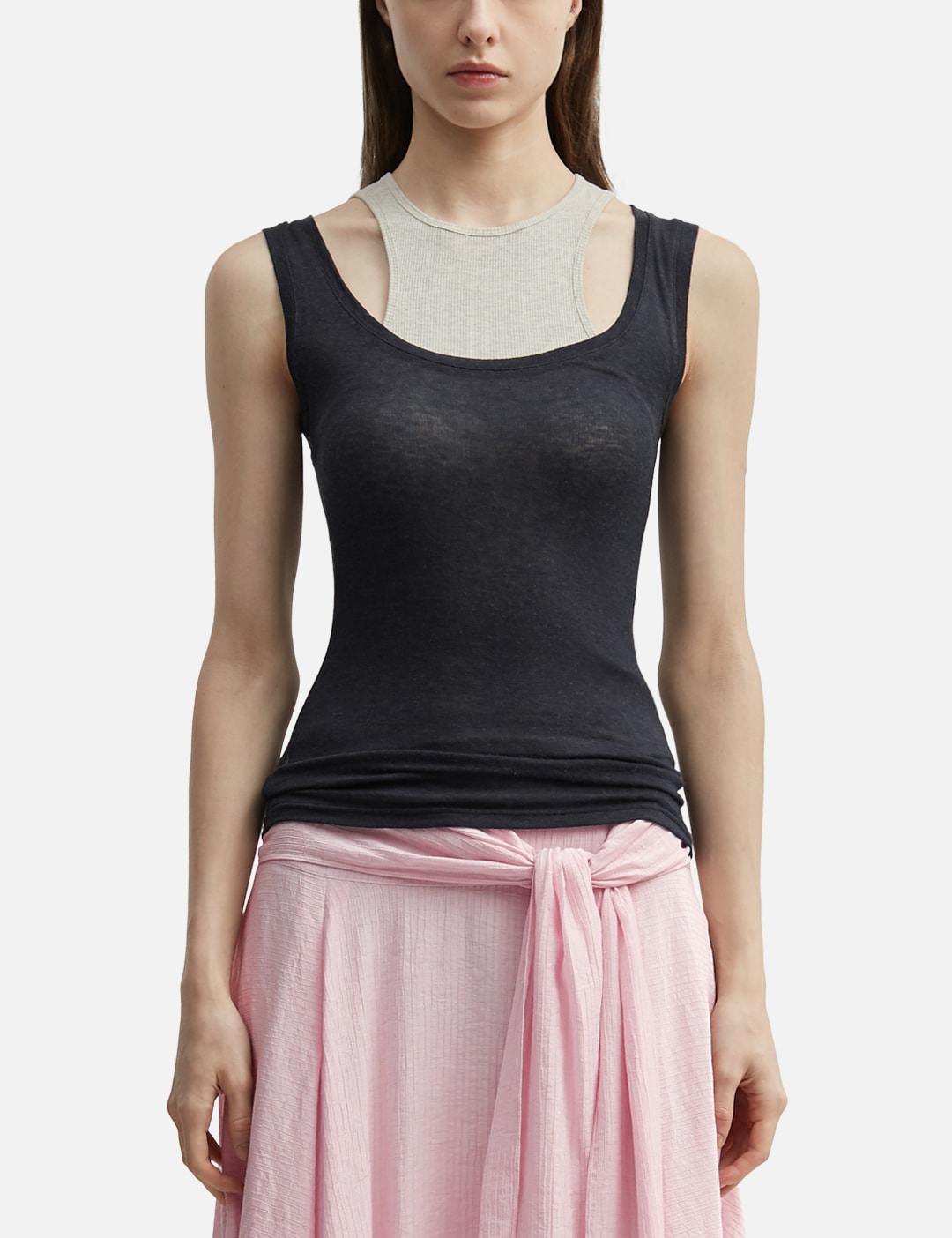 Glowny グロウニー 【本物保証】 Tシャツ ストリート系 レディース Soft Layered Scoop Top