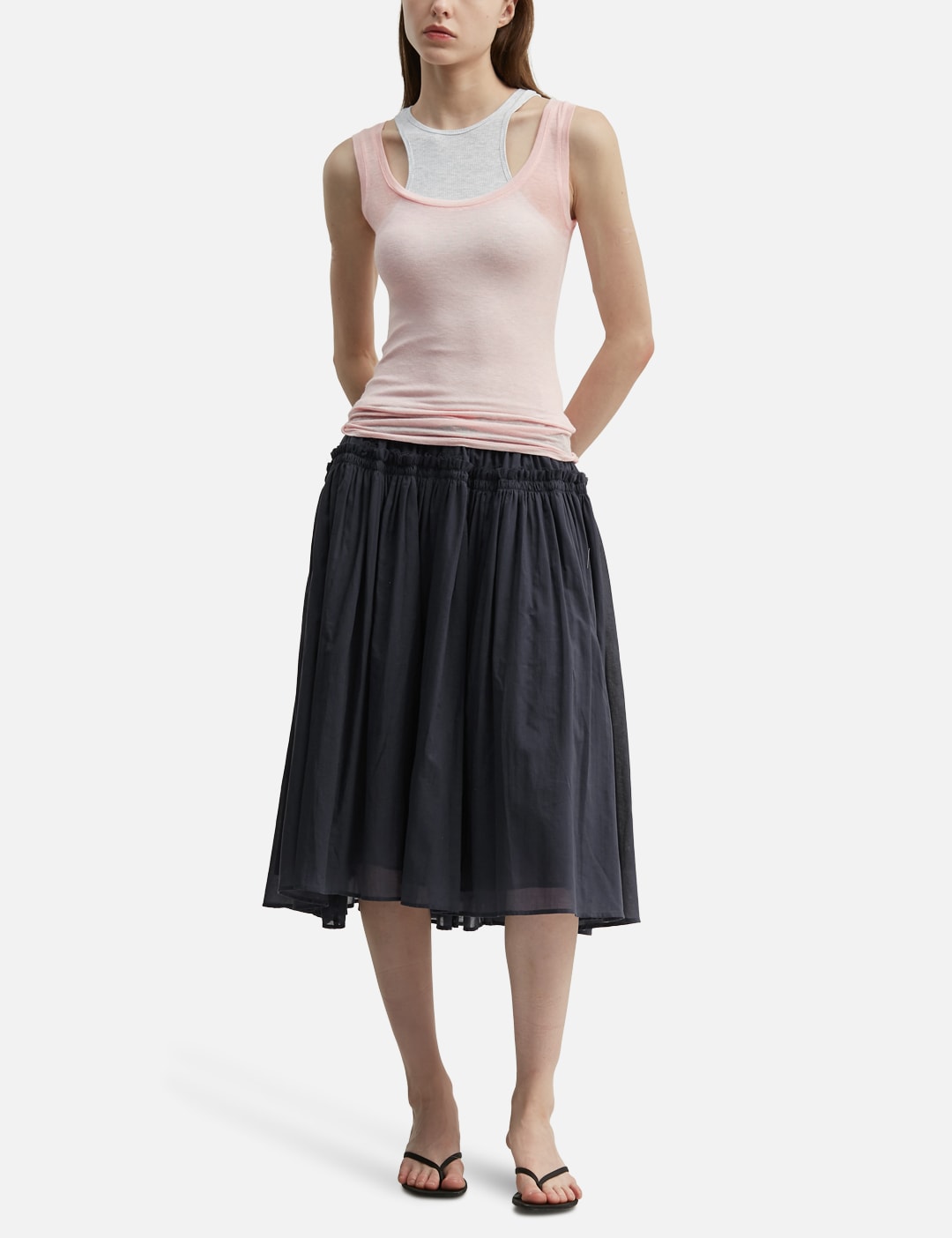 Glowny グロウニー 【本物保証】 Tシャツ ストリート系 レディース Soft Layered Scoop Top