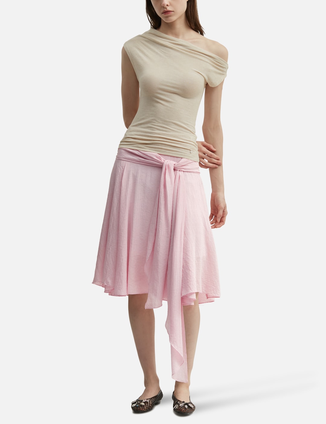 Glowny グロウニー 【本物保証】 Tシャツ ストリート系 レディース Tilt Drape Top