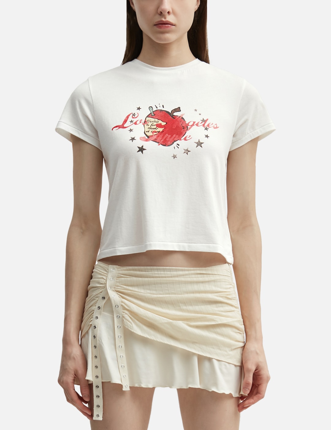 Glowny グロウニー 【本物保証】 Tシャツ ストリート系 レディース Apple Graphic Tee