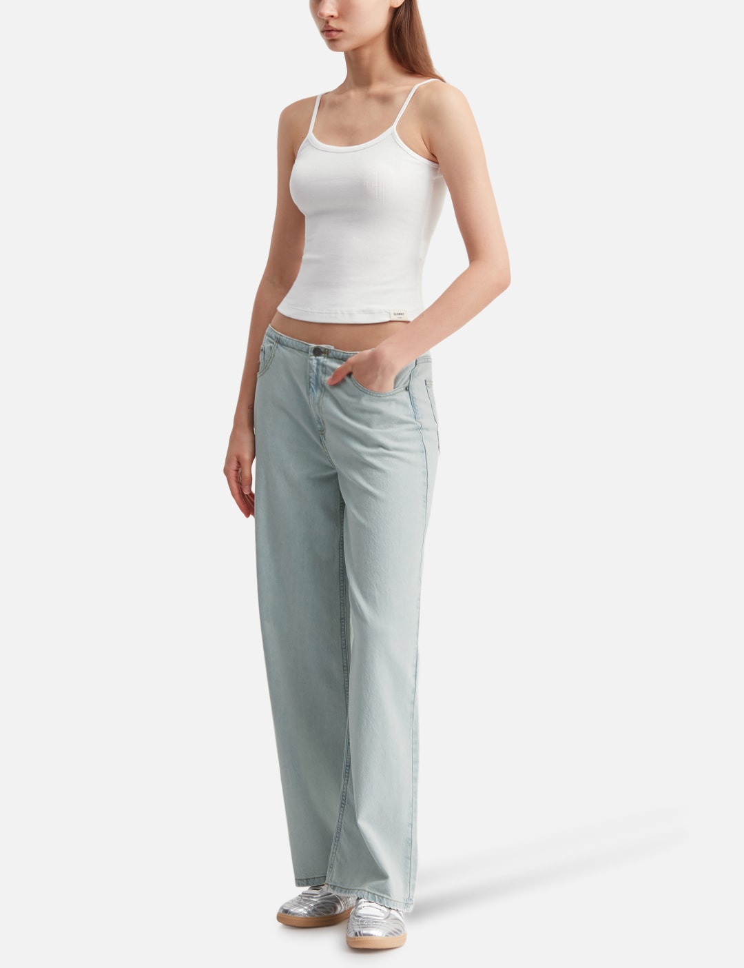 Glowny グロウニー 【本物保証】 Tシャツ ストリート系 レディース G Fine Rib Camisole