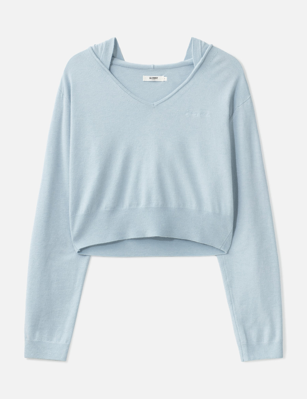 Glowny グロウニー 【本物保証】 パーカー ストリート系 レディース G Hug V-Neck Knit Hoodie