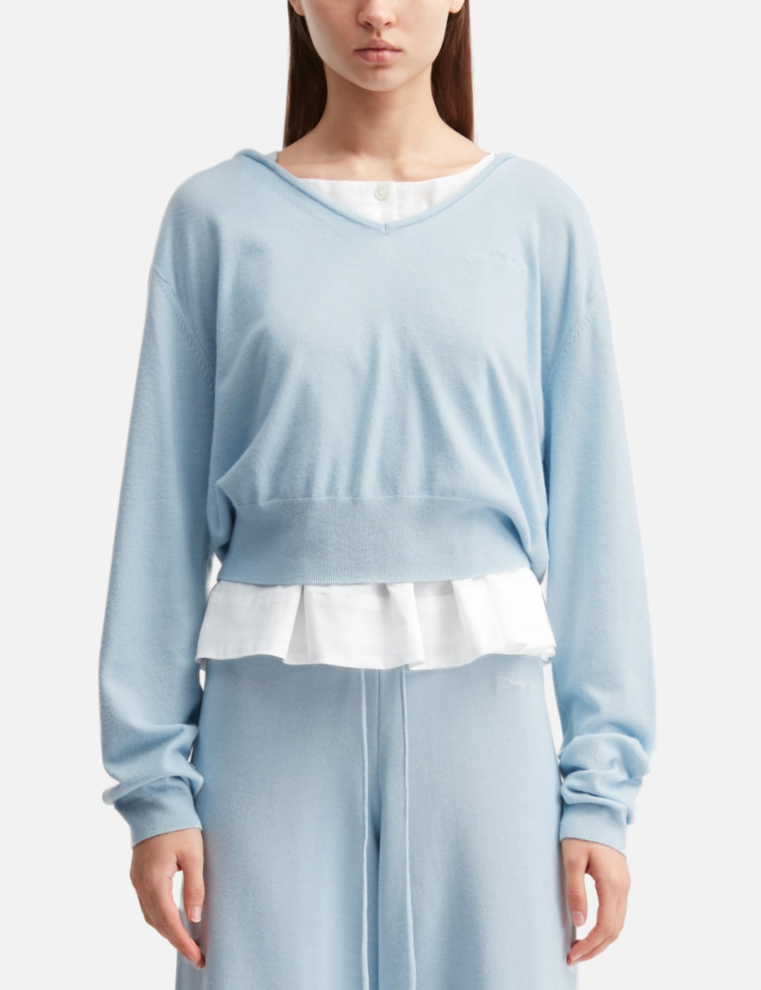 Glowny グロウニー 【本物保証】 パーカー ストリート系 レディース G Hug V-Neck Knit Hoodie