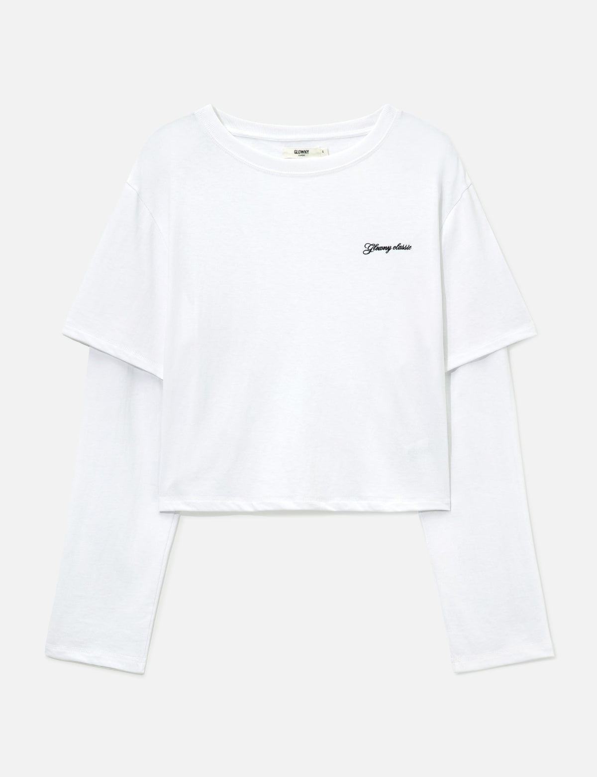 Glowny グロウニー 【本物保証】 Tシャツ ストリート系 レディース G Double Sleeve Letter T-Shirt