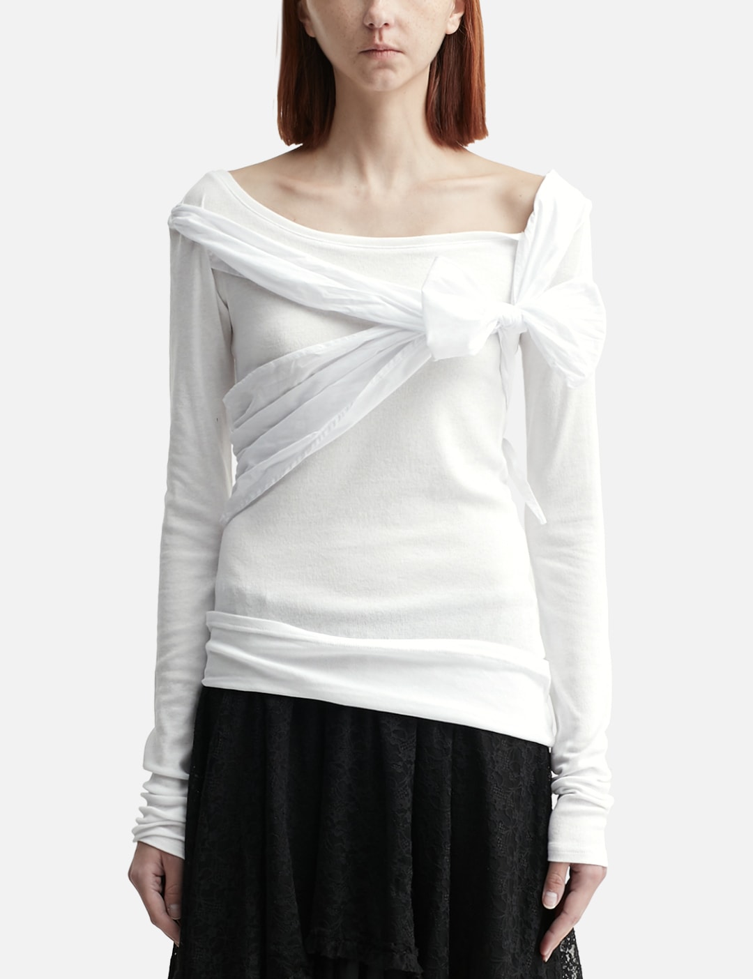 Glowny グロウニー 【本物保証】 Tシャツ ストリート系 レディース Loren Bow Long Sleeve
