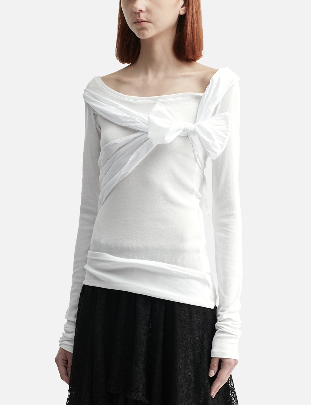 Glowny グロウニー 【本物保証】 Tシャツ ストリート系 レディース Loren Bow Long Sleeve