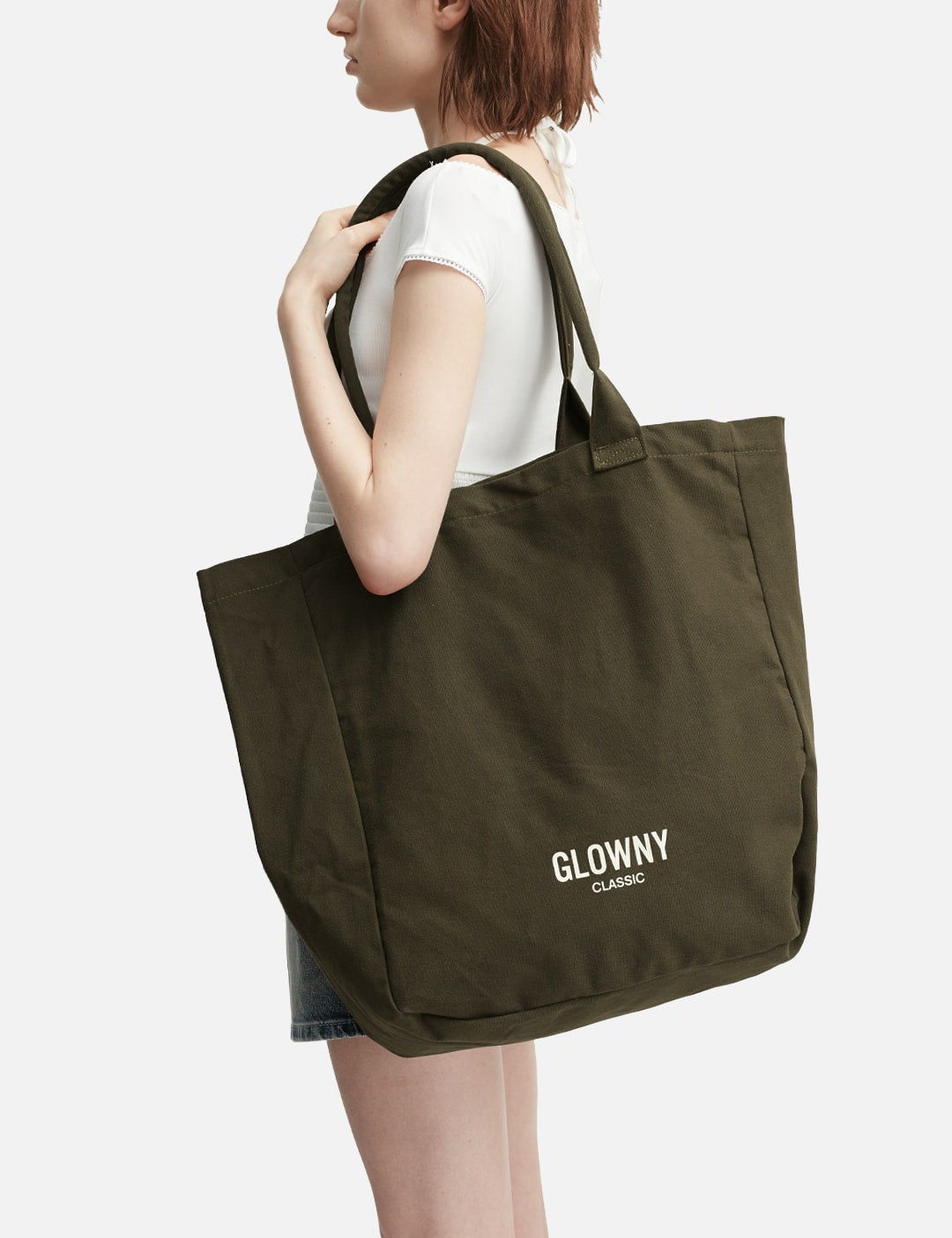 Glowny グロウニー 【本物保証】 バッグ ストリート系 レディース G Cotton Tote Bag