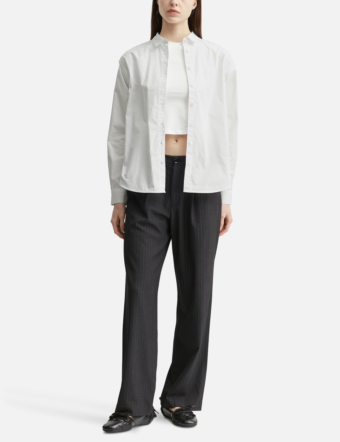 Glowny グロウニー 【本物保証】 シャツ ストリート系 レディース G Classic Embroidered Button-Up Shirt