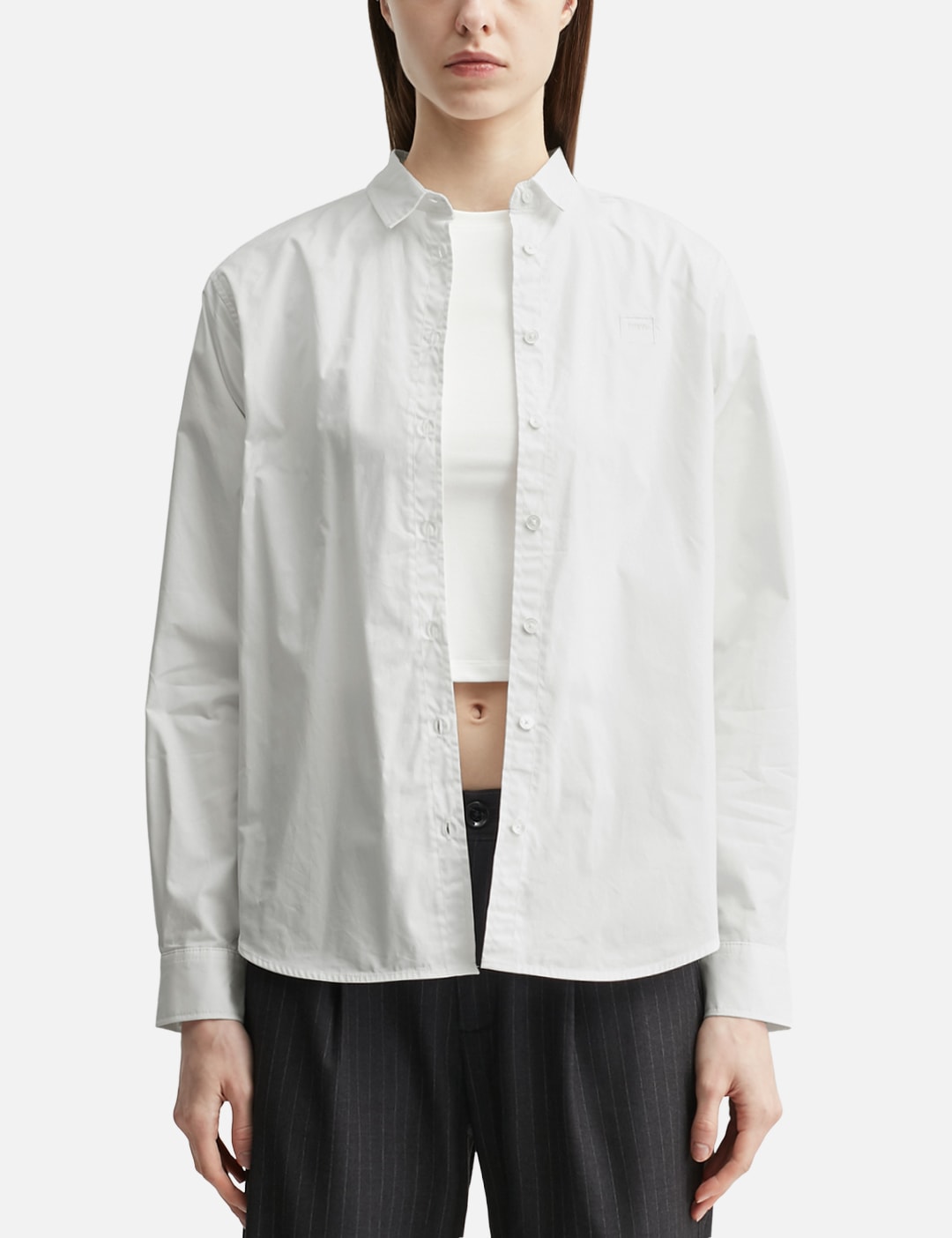 Glowny グロウニー 【本物保証】 シャツ ストリート系 レディース G Classic Embroidered Button-Up Shirt