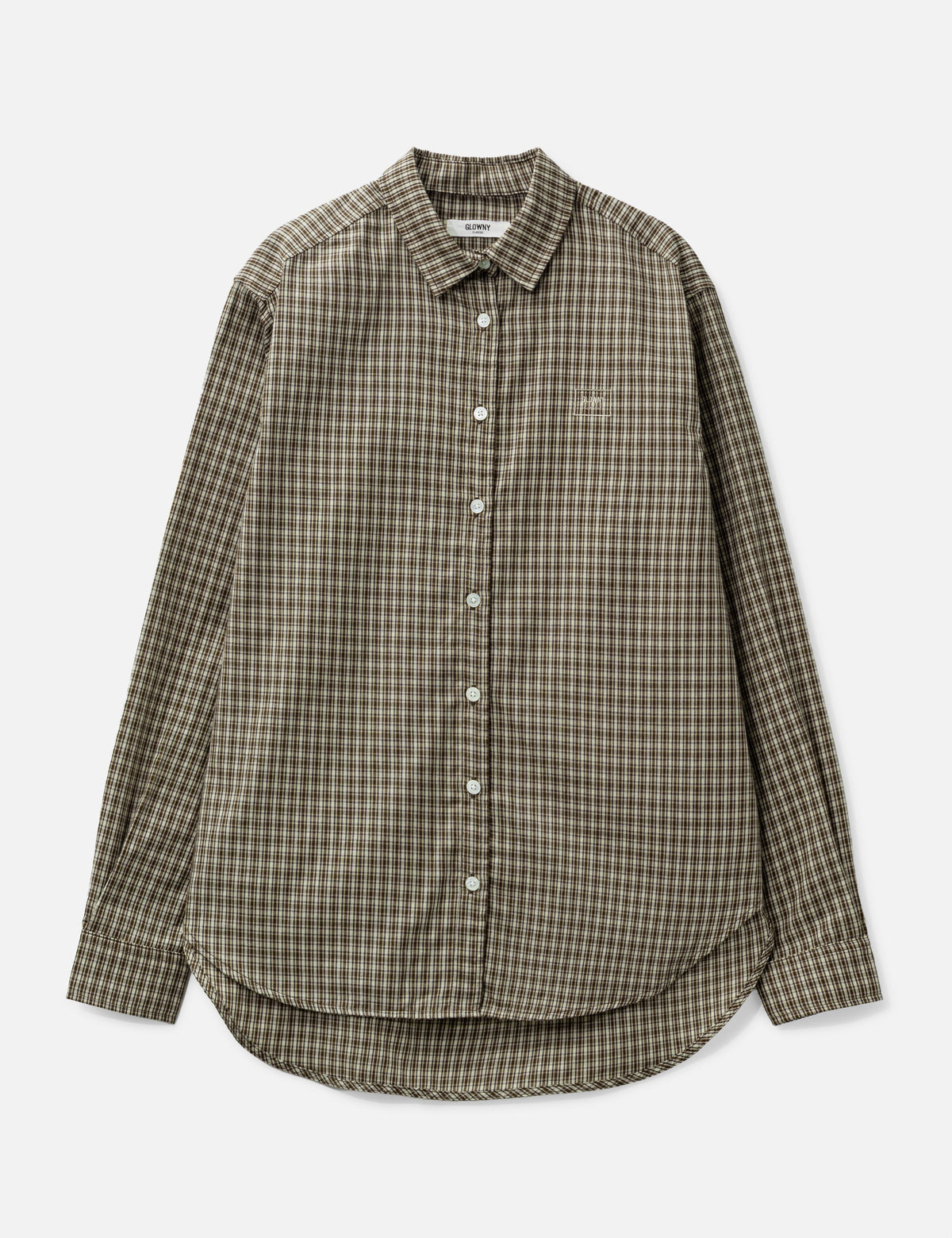 Glowny グロウニー 【本物保証】 シャツ ストリート系 レディース G Classic Embroidered Button-Up Shirt