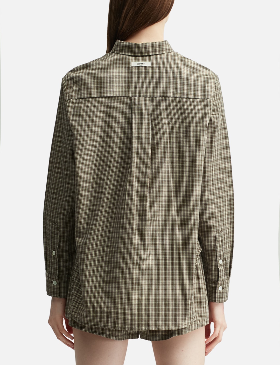 Glowny グロウニー 【本物保証】 シャツ ストリート系 レディース G Classic Embroidered Button-Up Shirt